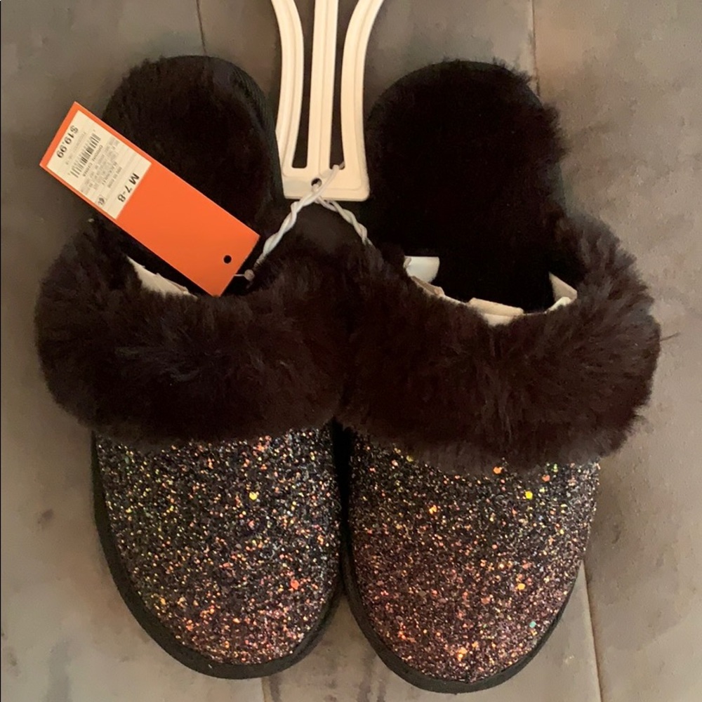 Sparkle house shoes!